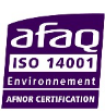 Logo de certification ISO 14001 VERTIKAL, afaq, environnement.